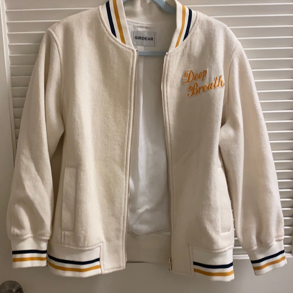 Girdear Varsity Donald Duck jacket size M woman’s